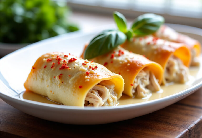 Delicious Chicken Alfredo Lasagna Rolls recipe - step by step cooking guide