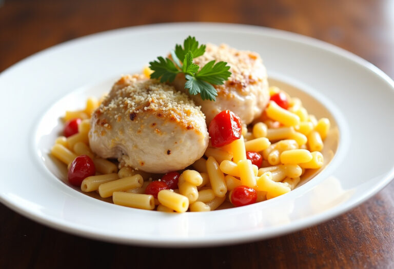 Delicious Creamy Parmesan Chicken and Orzo recipe - step by step cooking guide
