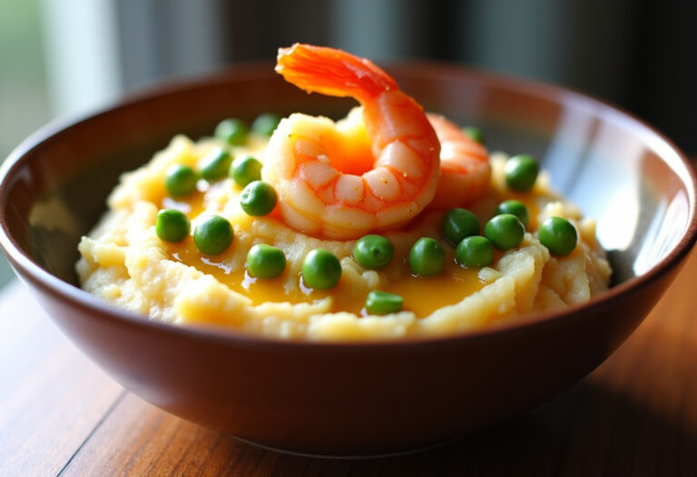 Delicious Garlic Butter Shrimp & Veggie Mash Bowl recipe - step by step cooking guide