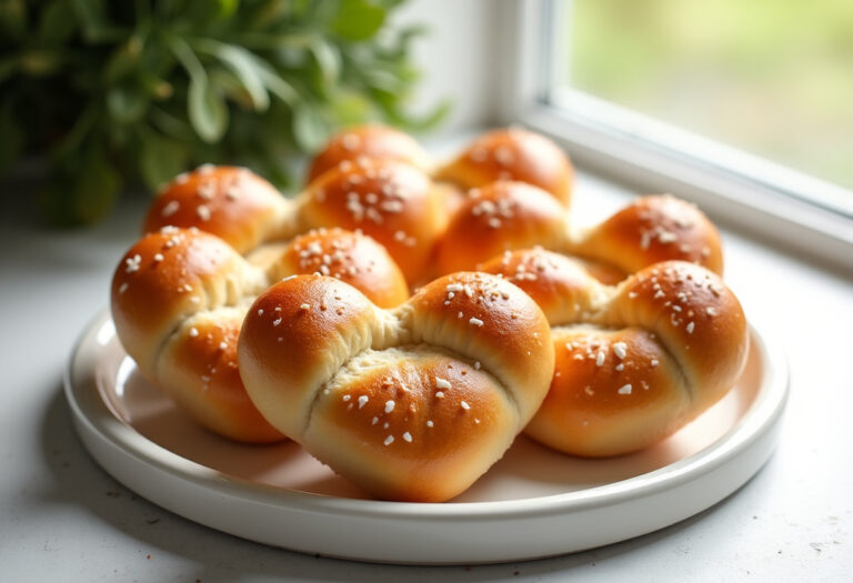 Delicious Heart Shaped Breadsticks recipe - step by step cooking guide