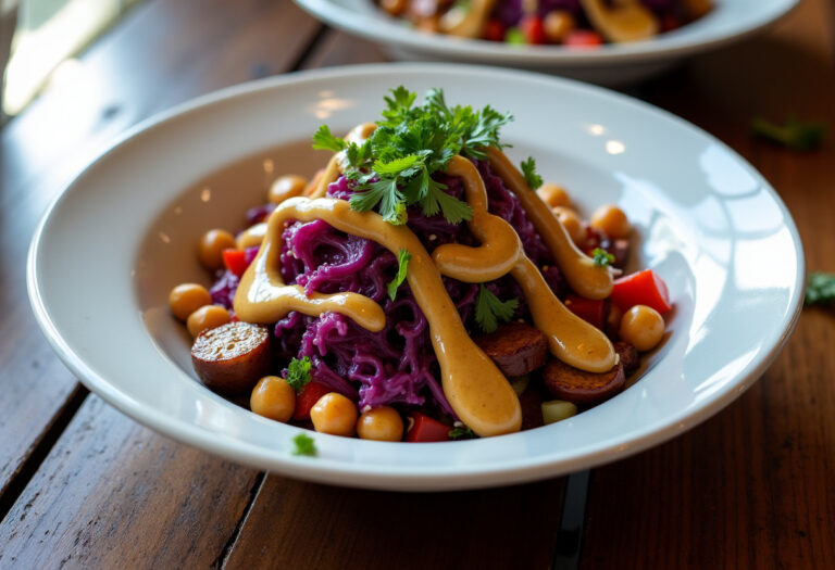 Delicious Roasted Veggie & Chickpea Bowls with Maple Dijon Tahini Dressing recipe - step by step cooking guide