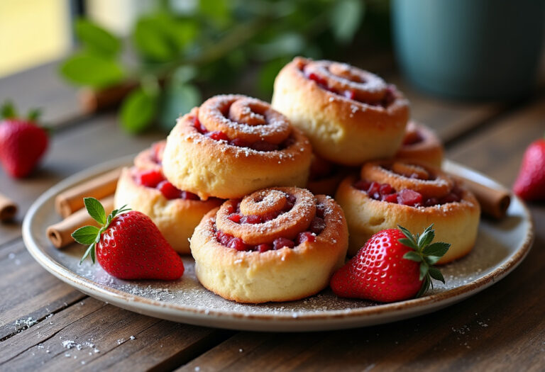 Delicious Strawberry Cinnamon Rolls recipe - step by step cooking guide