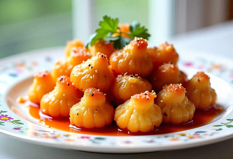 Delicious Sweet and Spicy Baked Cauliflower recipe - step by step cooking guide