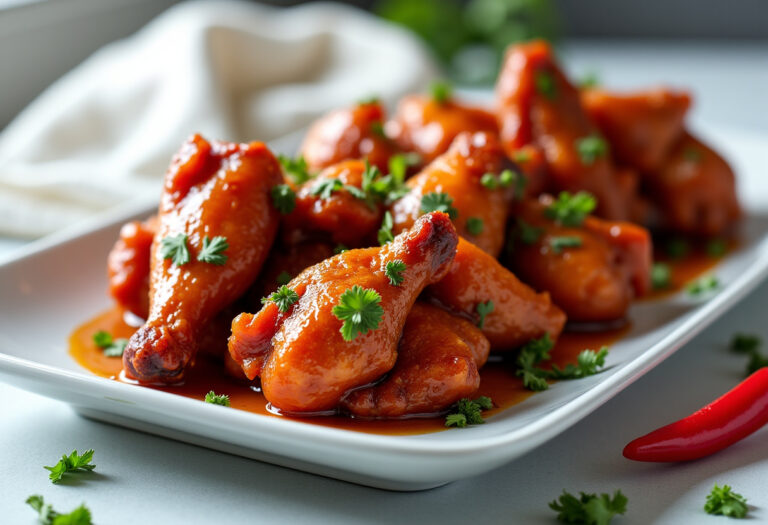 Delicious Sweet and Spicy Chicken Wings recipe - step by step cooking guide