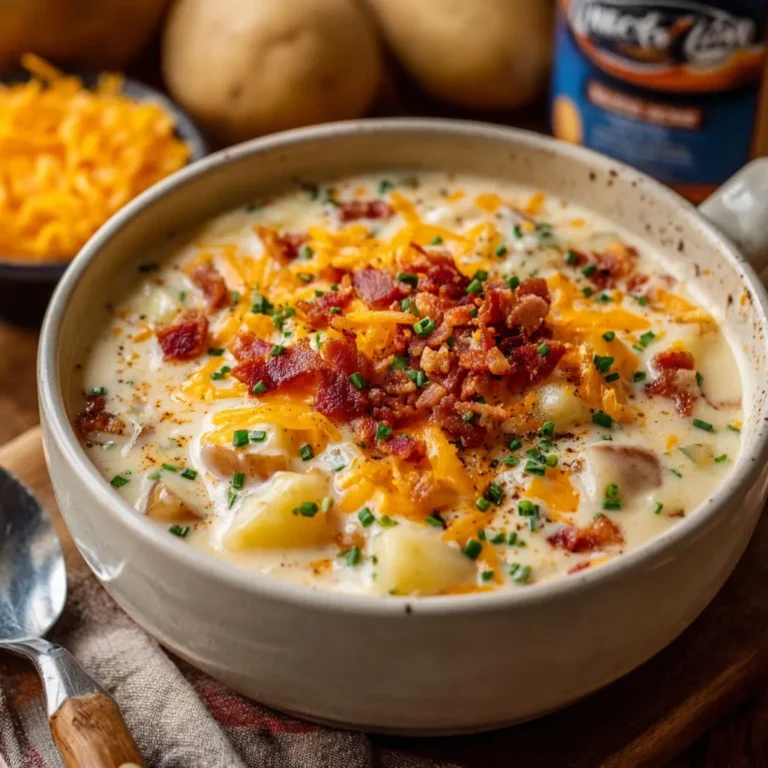 Creamy Slow Cooker Loaded Potato Soup