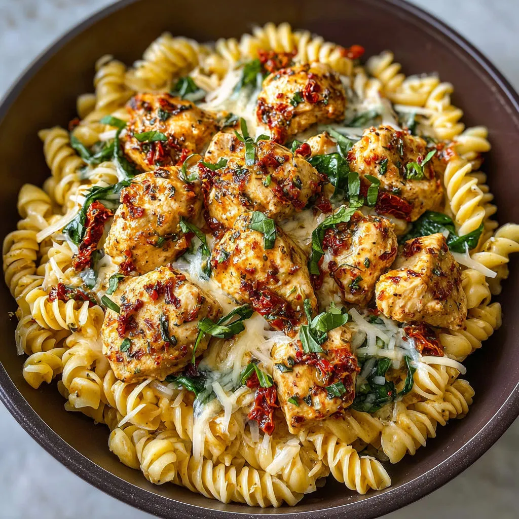 Creamy Tuscan Chicken Pasta with Cheese – Best Recipe