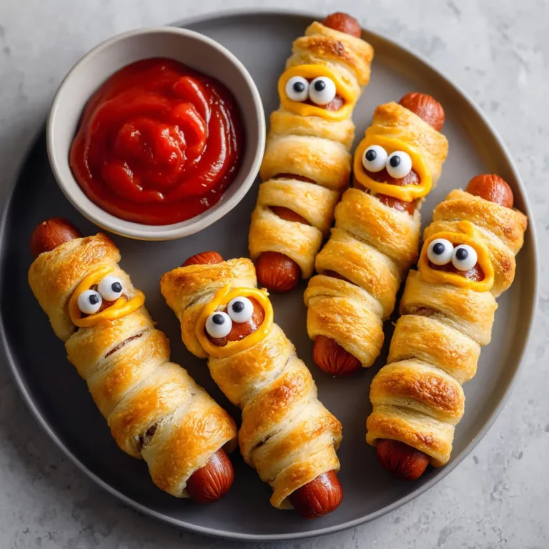 Crispy Air Fryer Mummy Dogs Recipe