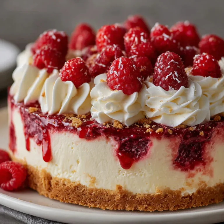 Decadent Raspberry Cream Cheesecake - Easy Recipe