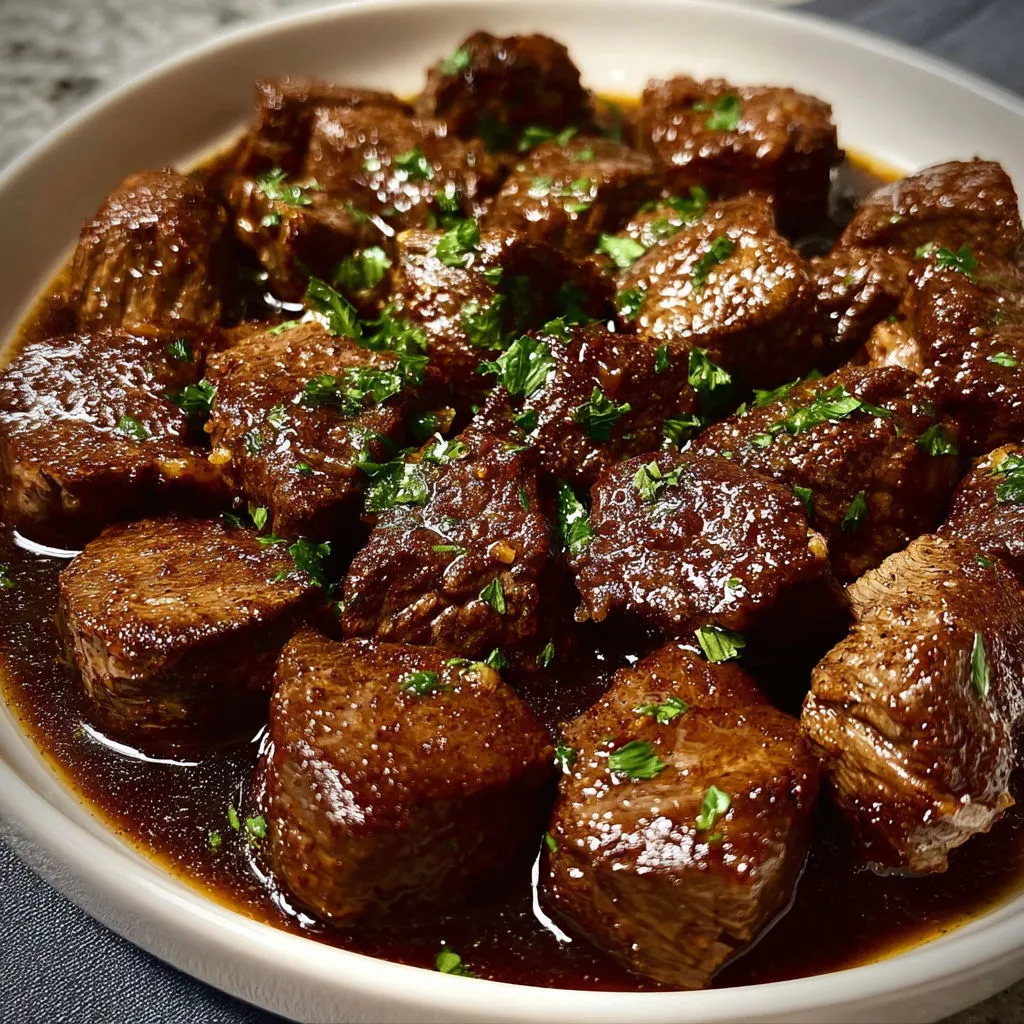 Easy Crockpot Steak Bites Recipe