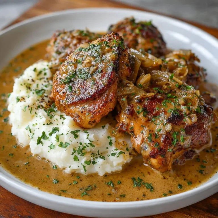 Savory Smothered Chicken Thighs with Rich Gravy