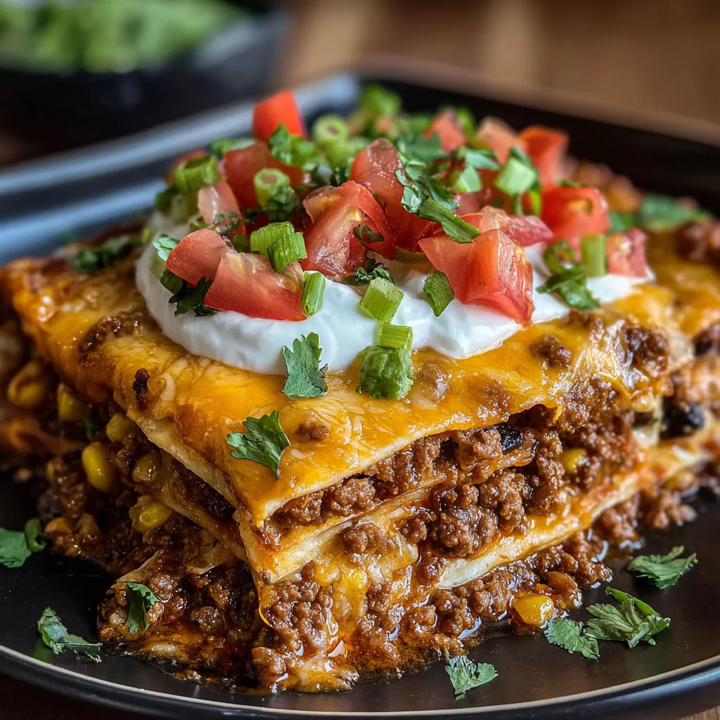 Ultimate Cheesy Taco Lasagna Bake Recipe