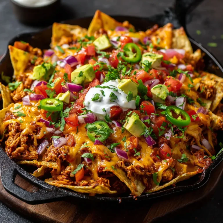 Ultimate Loaded Chicken Nachos Recipe