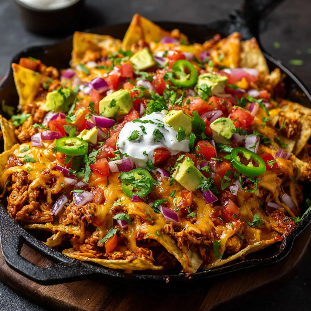 Ultimate Loaded Chicken Nachos Recipe