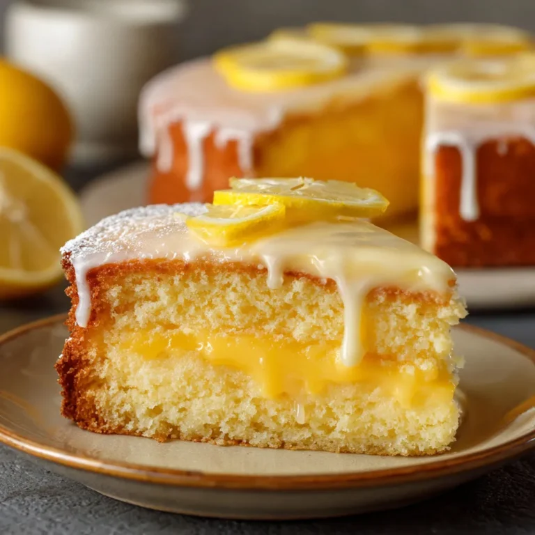 Zesty Lemon Custard Cake Recipe