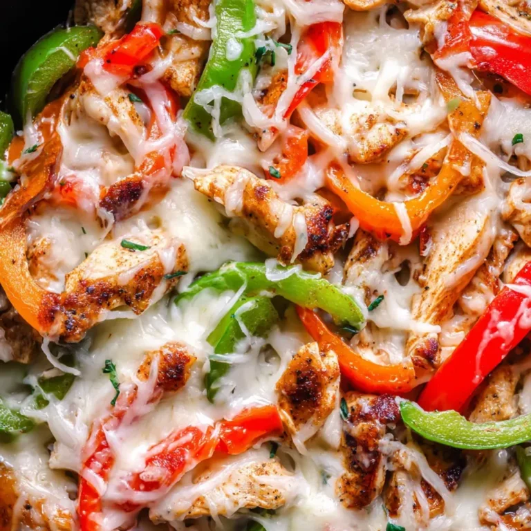 Cheesy Chicken Cheesesteak Skillet Recipe