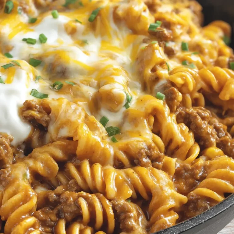 Cheesy Enchilada Pasta Bake