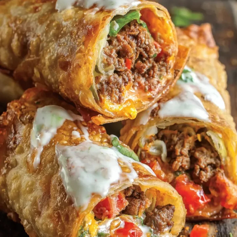 Cheesy Nacho Egg Rolls Recipe