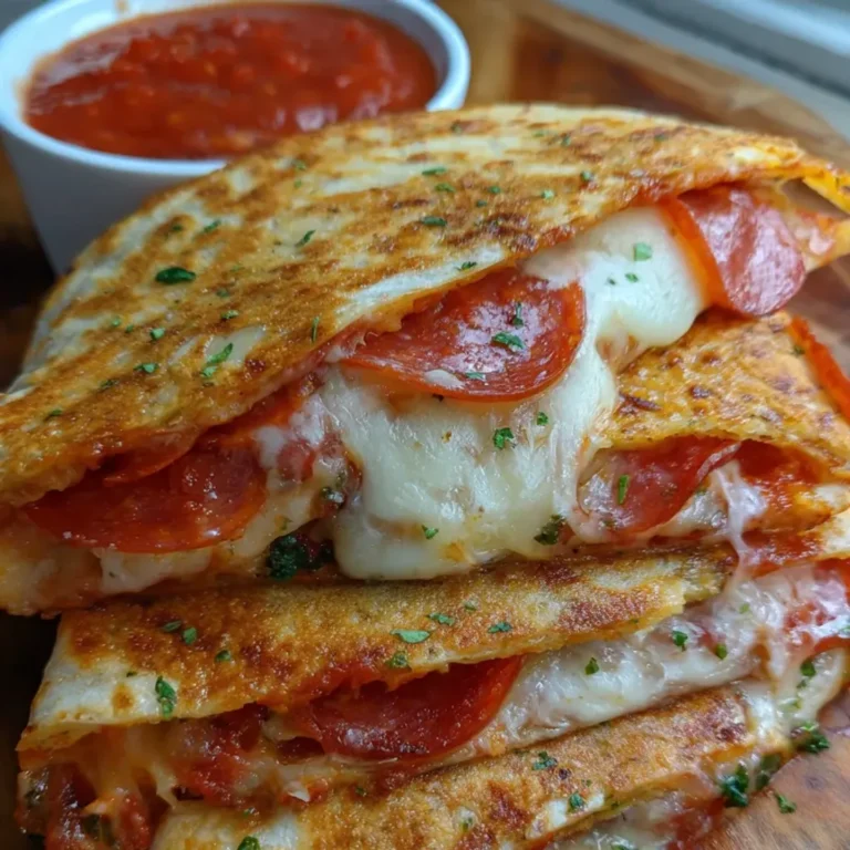 Cheesy Pepperoni Pizza Quesadillas Recipe