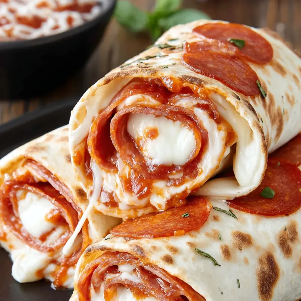 Cheesy Pepperoni Pizza Roll-Ups