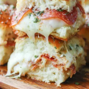 Cheesy Pepperoni Pizza Sliders: Easy Recipe