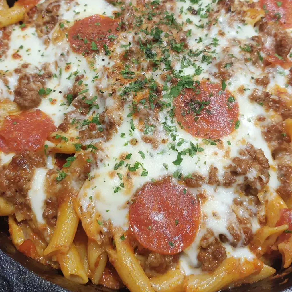 Cheesy Pizza Hamburger Helper Recipe