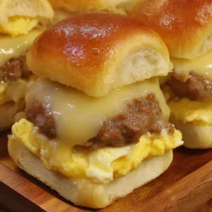 Cheesy Sausage Egg Sliders: Delicious Breakfast Recipe