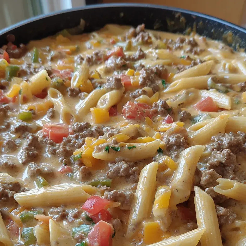 Cheesy Taco Pasta Skillet