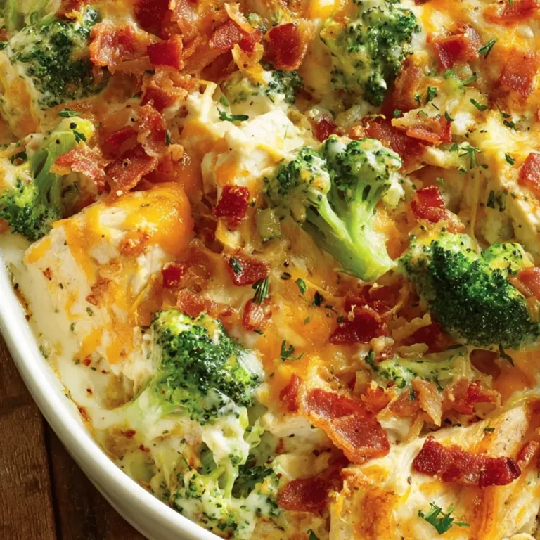 Creamy Chicken Bacon Ranch Casserole: A Delicious One-Pan Dinner