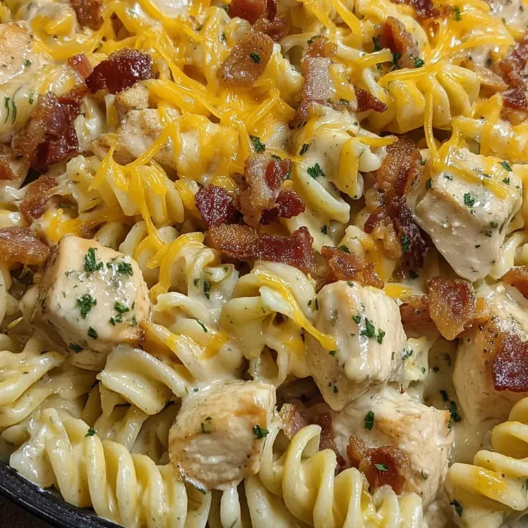 Creamy Chicken Bacon Ranch Pasta Recipe