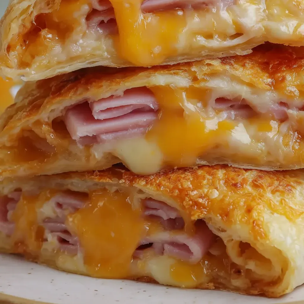 Crispy Air Fryer Ham Cheese Pockets Recipe