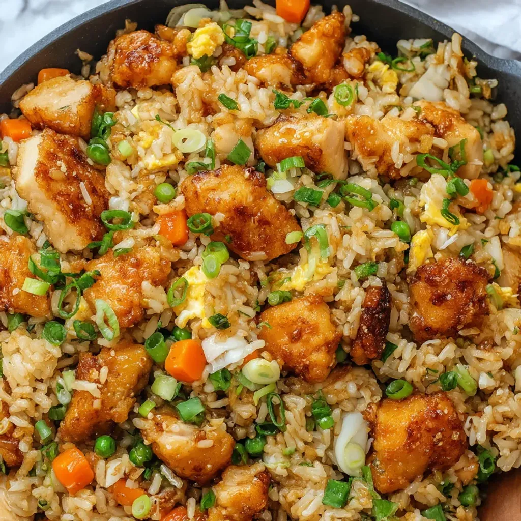 Crispy Bang Bang Chicken Fried Rice