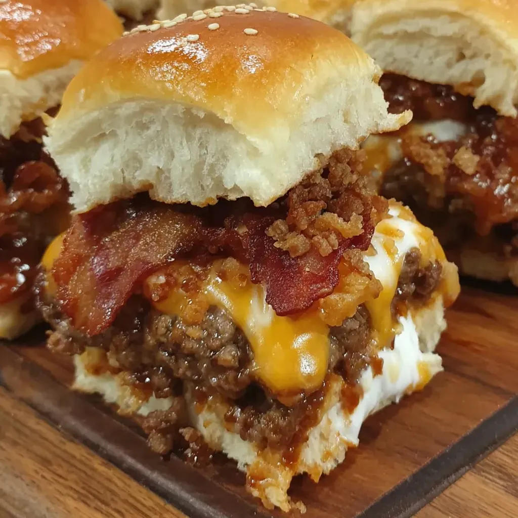 Delicious BBQ Cheeseburger Sliders Recipe