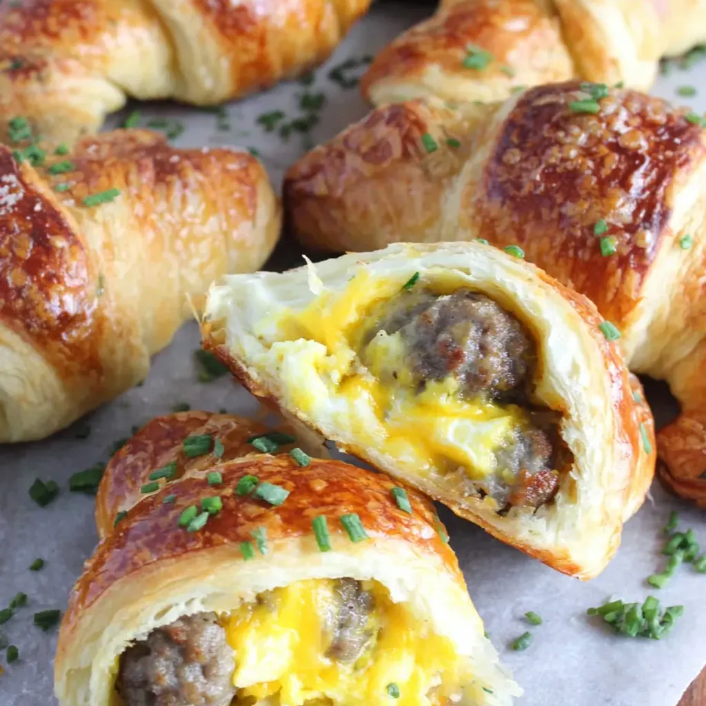 Delicious Breakfast Crescent Roll-Ups
