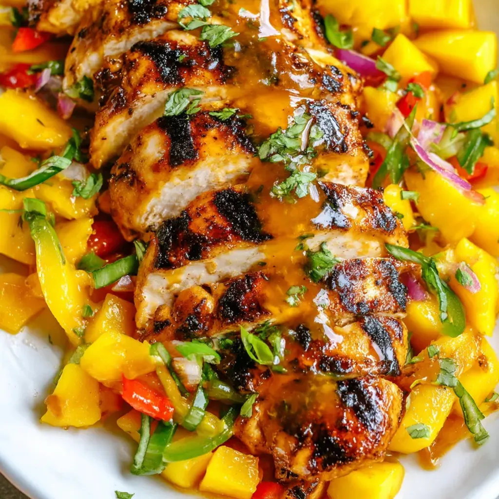 Delicious Grilled Tropical Chicken Skewers