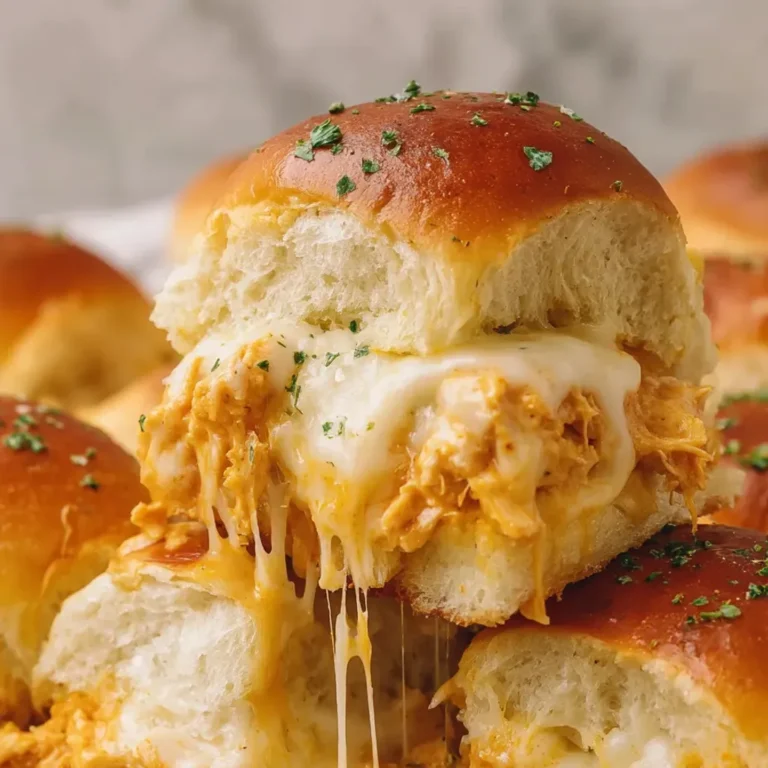 Delicious Homemade Buffalo Chicken Sliders