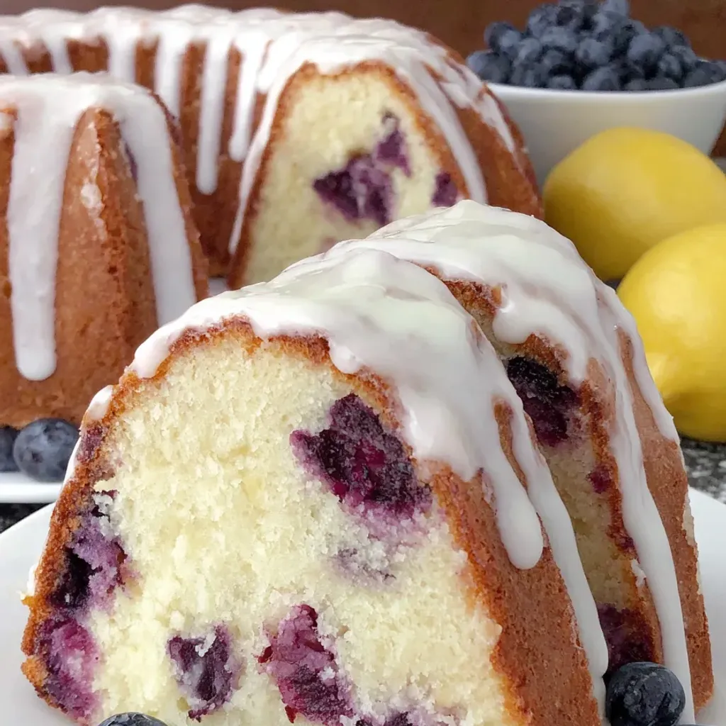 Delicious Lemon Blueberry Pound Cake Recipe