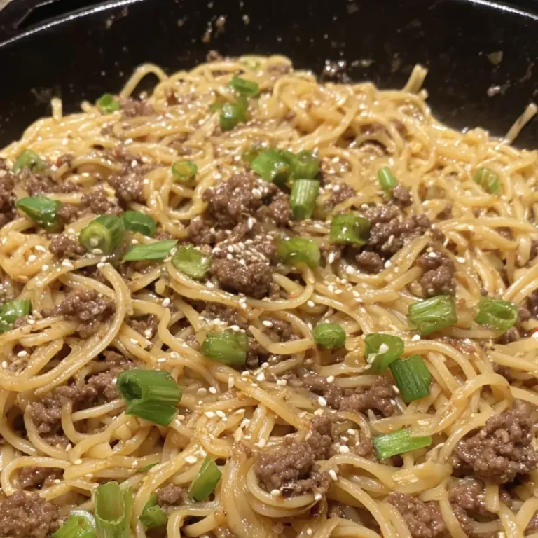Delicious Mongolian Beef Noodles Recipe