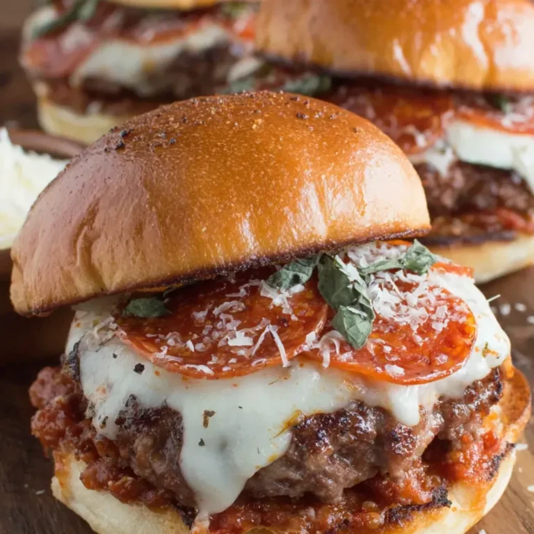 Delicious Pepperoni Pizza Burger Recipe