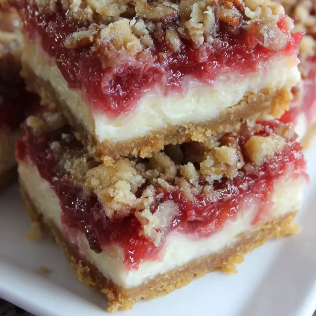Delicious Rhubarb Cheesecake Bars Recipe