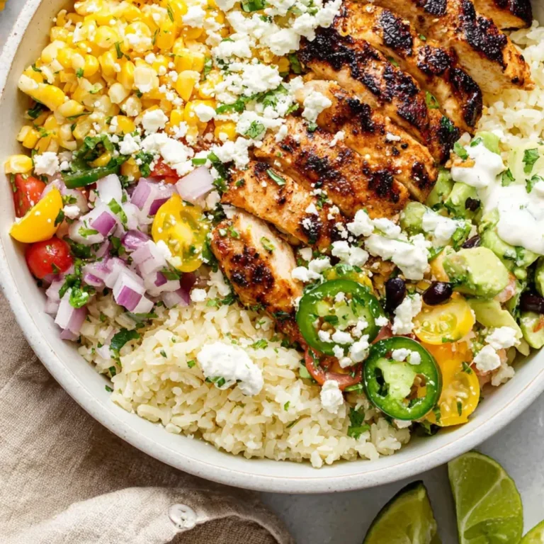 Delicious Street Corn Chicken Bowl Recipe