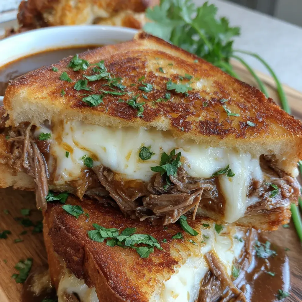Disneyland-Inspired Beef Birria Grilled Cheese Sandwich