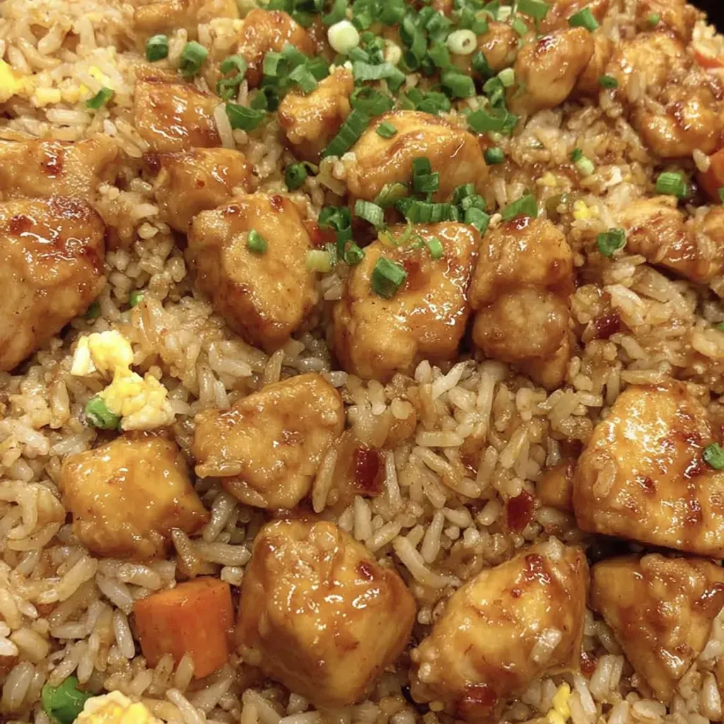 Homemade Orange Chicken Fried Rice Recipe
