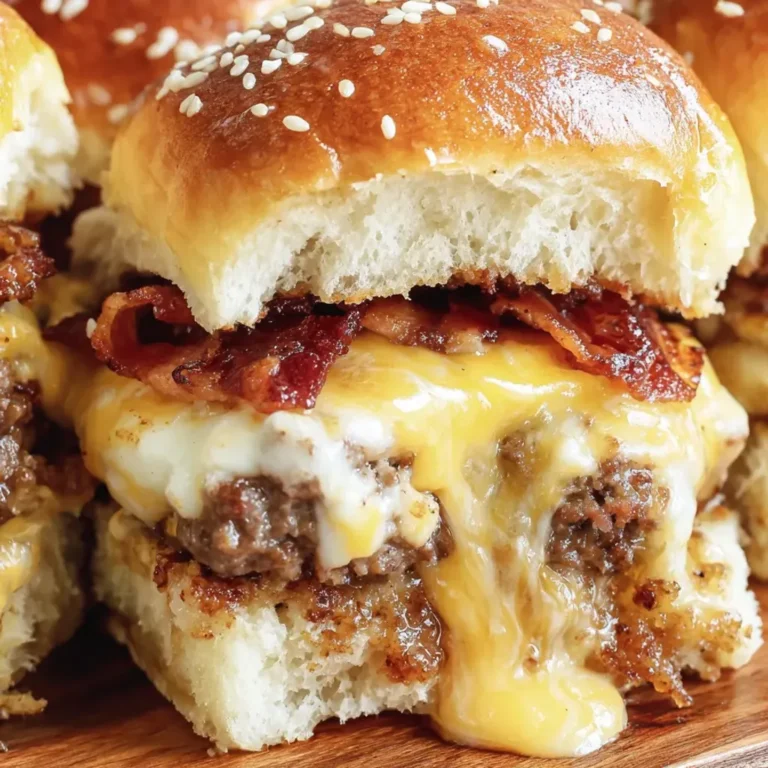 Irresistible Bacon Cheeseburger Sliders Recipe