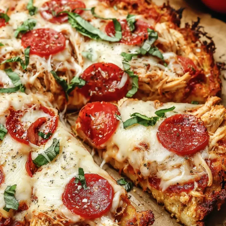 Keto-Friendly Chicken Crust Pizza Recipe