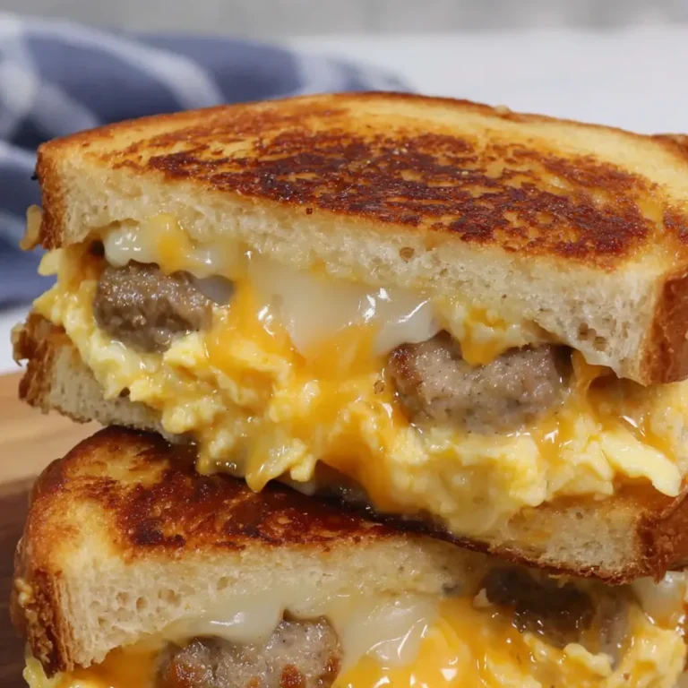 Sausage Egg Grilled Cheese Breakfast Recipe