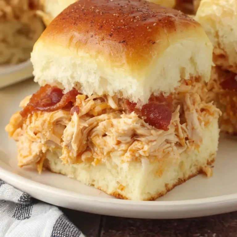 Savory Bacon BBQ Chicken Sliders Recipe