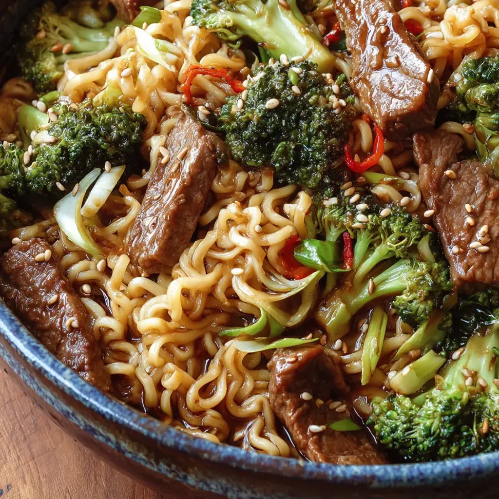 Savory Beef Broccoli Ramen Stir-Fry: Quick Weeknight Dinner