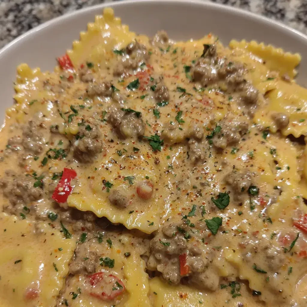 Savory Cajun Sausage Ravioli Recipe