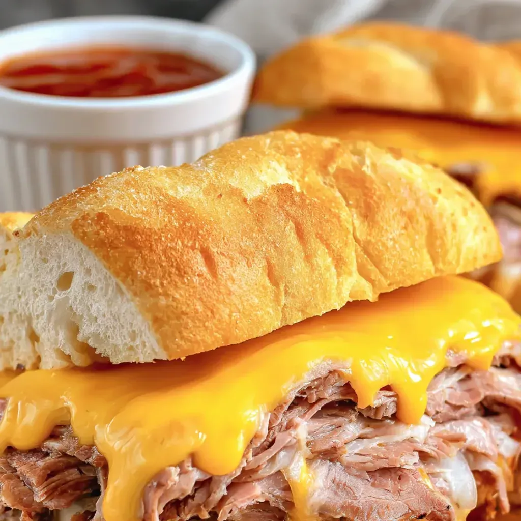 Savory Copycat Arby's Beef and Cheddar Sandwich