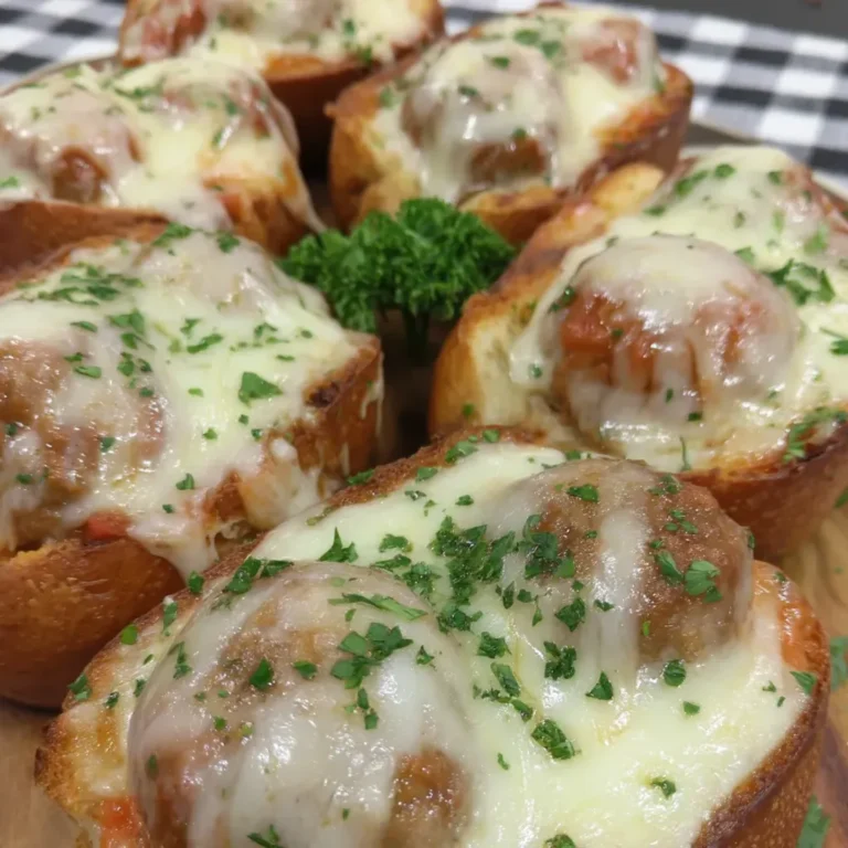 Savory Garlic Bread Meatball Subs